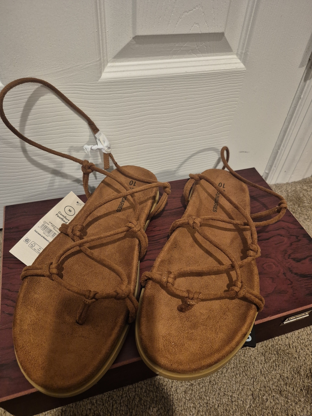 No Boundaries Tan Lace-Up Gladiator Sandals
